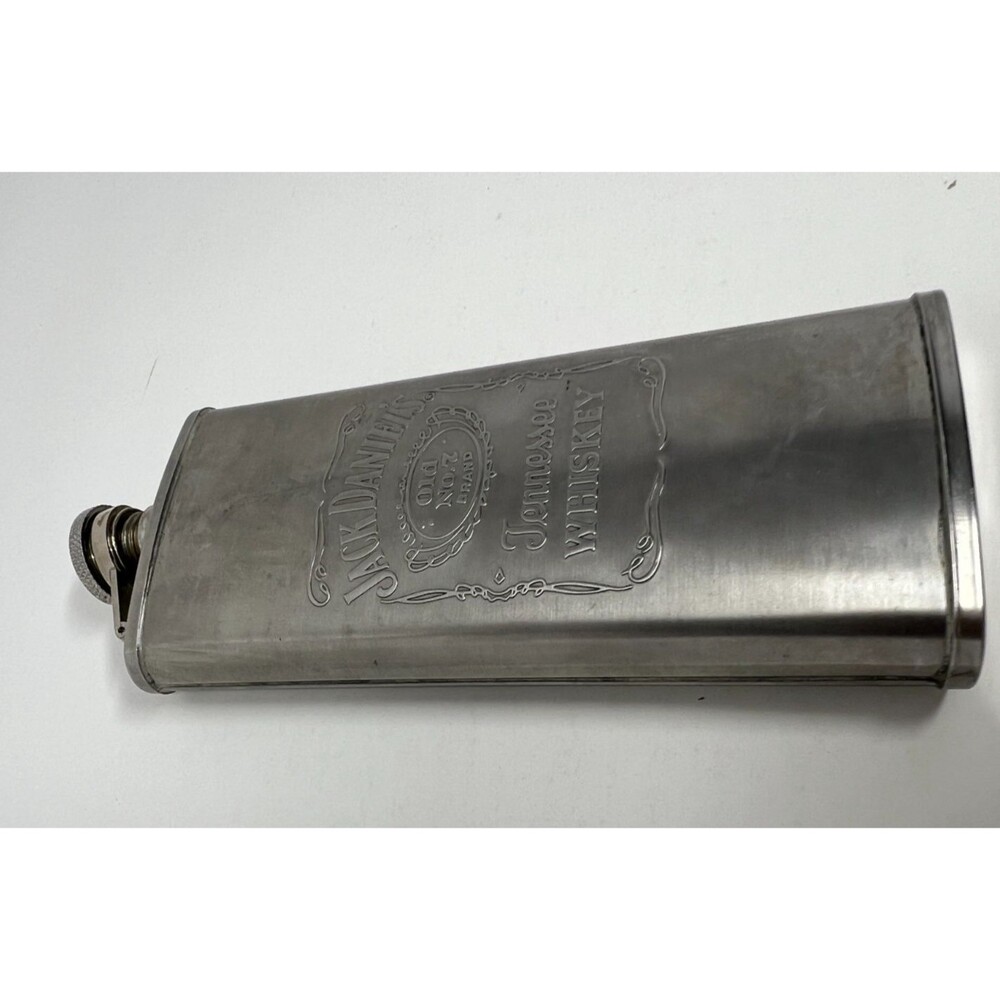 Jack Daniels Tennessee Whiskey Old No. 7 Hip Flask Stainless Steel 5oz - Picture 8 of 8